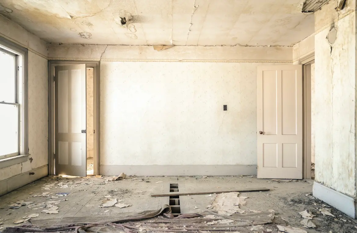 Waste disposal crew managing a cleanout project in American Fork